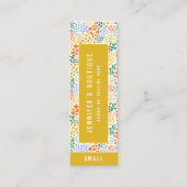 Étiquettes de vêtements Petite entreprise Prix flo (Devant)