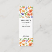 Étiquettes de vêtements Petite entreprise Prix flo (Devant)