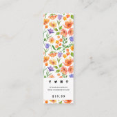 Étiquettes de vêtements Petite entreprise Prix flo (Dos)