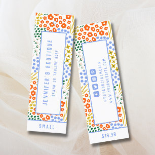 Étiquettes de vêtements Petite entreprise Prix flo