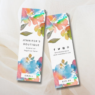 Étiquettes de vêtements Petite entreprise Prix flo