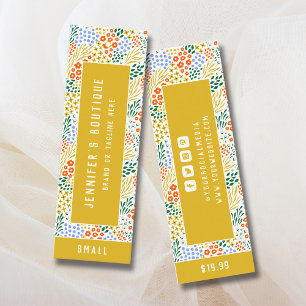 Étiquettes de vêtements Petite entreprise Prix flo