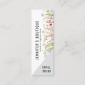 Étiquettes de vêtements Petite entreprise Prix flo (Devant)