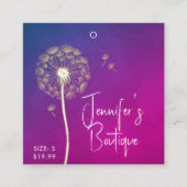 Étiquettes de vêtements Petite entreprise Purple F (Devant)