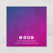 Étiquettes de vêtements Petite entreprise Purple F (Dos)