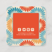 Étiquettes de vêtements Petite entreprise Rétro Su (Dos)