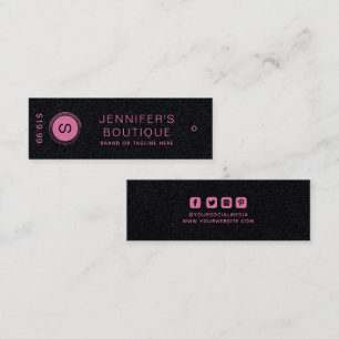 Étiquettes de vêtements Petite entreprise rose
