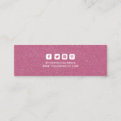 Étiquettes de vêtements Petite entreprise Rose Bla (Dos)