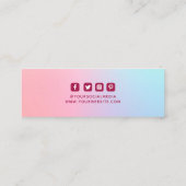 Étiquettes de vêtements Petite entreprise rose ble (Dos)