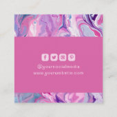 Étiquettes de vêtements Petite entreprise Rose Mod (Dos)