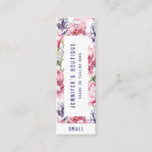 Étiquettes de vêtements Petite entreprise rose pri (Devant)