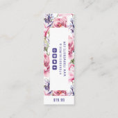 Étiquettes de vêtements Petite entreprise rose pri (Dos)