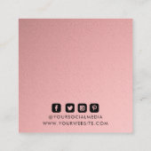 Étiquettes de vêtements Petite entreprise Rose Pri (Dos)