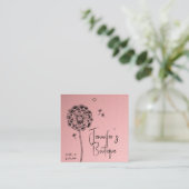 Étiquettes de vêtements Petite entreprise Rose Pri (Debout devant)