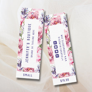 Étiquettes de vêtements Petite entreprise rose pri