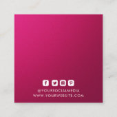 Étiquettes de vêtements Petite entreprise Rose Pri (Dos)