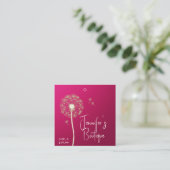 Étiquettes de vêtements Petite entreprise Rose Pri (Debout devant)