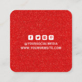 Étiquettes de vêtements Petite entreprise Rouge Pa (Dos)