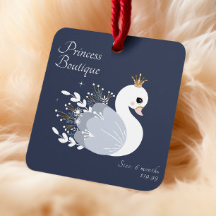 Étiquettes de vêtements Petite entreprise Swan Bab