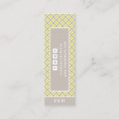 Étiquettes de vêtements Petite entreprise Tartan P (Dos)