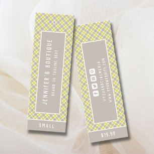 Étiquettes de vêtements Petite entreprise Tartan P