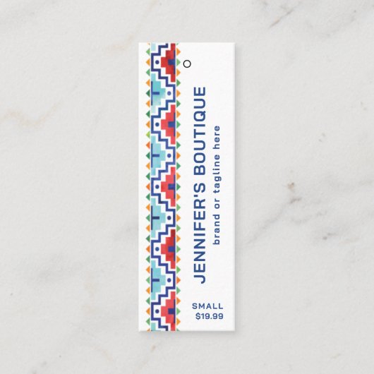 Étiquettes de vêtements Petite entreprise Tribal P (Devant)