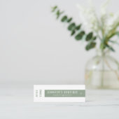 Étiquettes de vêtements Petite entreprise Vert Bla (Debout devant)