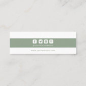 Étiquettes de vêtements Petite entreprise Vert Bla (Dos)