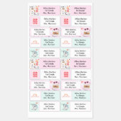 Étiquettes de vêtements pour enfants inspirés par  (Feuille)