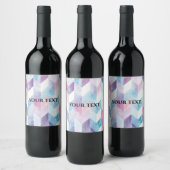 étiquettes de vin à l'aquarelle abstraites personn (Bouteilles)