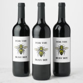 étiquettes de vin abeille occupée (Bouteilles)