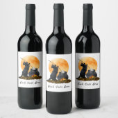 Étiquettes de vin au Chaudron de Chat Noir (Bouteilles)