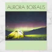 Étiquettes de vin Aurora Borealis (Étiquettes simples)