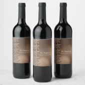 Étiquettes de vin avec étoiles de bronze et éclair (Bouteilles)
