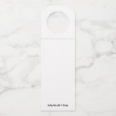 Étiquettes de vin avec humour de Noël (Dos)