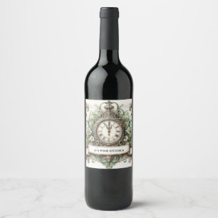 étiquettes de vin c'est l'heure du vin