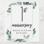 Étiquettes de vin d'anniversaire (Étiquettes simples)