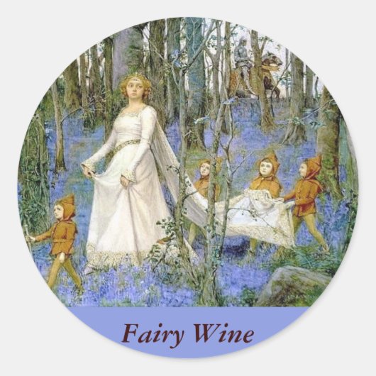 Étiquettes de vin de fée (Devant)