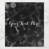 Étiquettes de vin de fête chic moderne à points no (Étiquettes simples)