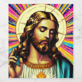 Étiquettes de vin de Jésus ! (Étiquettes simples)