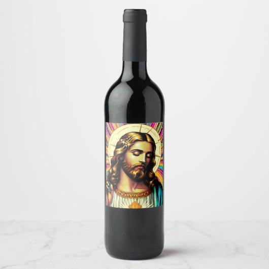 Étiquettes de vin de Jésus ! (Devant)