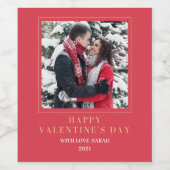 Étiquettes de vin de la Saint-Valentin, (Étiquettes simples)