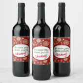 Étiquettes de vin de Noël mignons ! (Bouteilles)