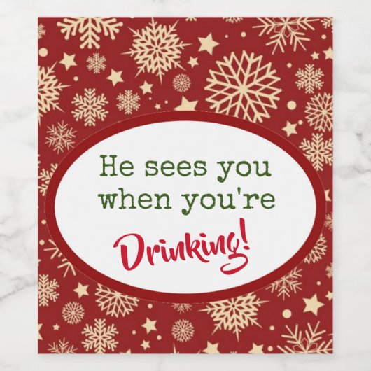 Étiquettes de vin de Noël mignons ! (Étiquettes simples)