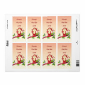 Étiquettes de vin de singe rouge (Feuille entière)