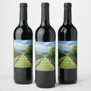 Étiquettes de vin de vignoble