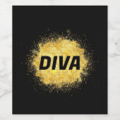 Étiquettes de vin diva 🍷 (Étiquettes simples)