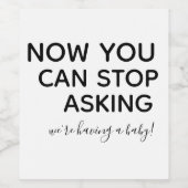 Étiquettes de vin Faire-part bébé, Bundle of Joy (Étiquettes simples)