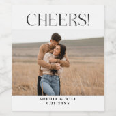 Étiquettes de vin Mariage minimaux Whimsy (Étiquettes simples)