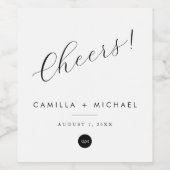 Étiquettes de vin Mariage modernes - Bravo! (Étiquettes simples)